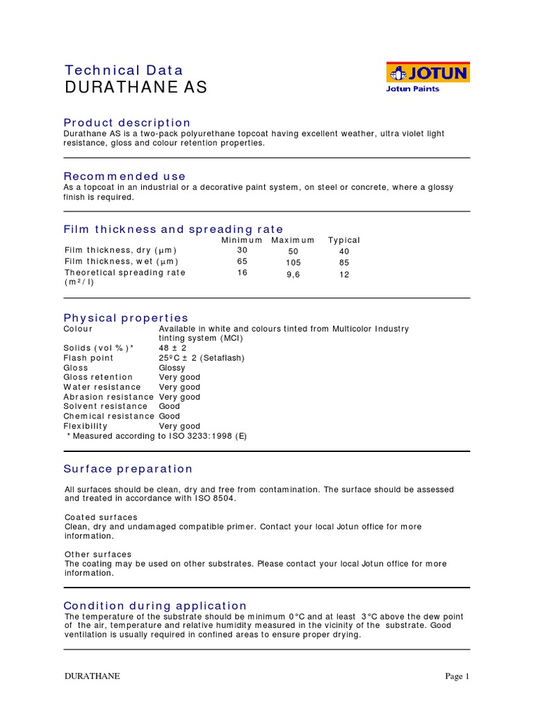 Durathane As PDF Paint Manmade Materials