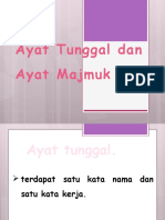 Ayat Tunggal Dan Ayat Majmuk