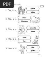 Lembaran Kerja Matematik Prasekolah