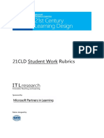 21cld student work rubrics 2012