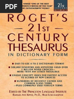 Roget S 21st Century Thesaurus