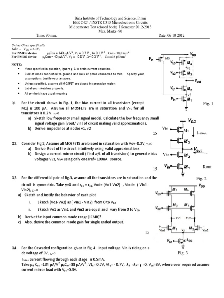MOSFET Amplifier Design and Analysis | PDF | Mosfet | Amplifier