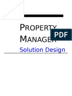 Property Manager Solution Design V1.0