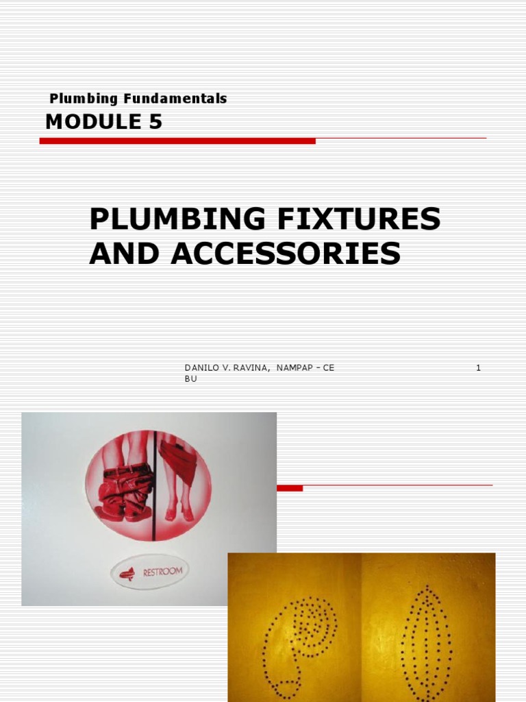 Module 5 Plumbing Fixtures and Accessories PDF Plumbing Shower