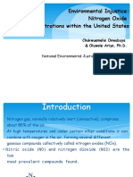 Environmental Injustice: Nitrogen Oxide Concentrations Within The United States by Chukwuemelie Onwubuya & Oluwole Ariyo, Ph.D.