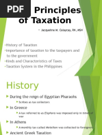 Basic Principles of Taxation