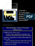 An Investment Perspective of Human Resource Management