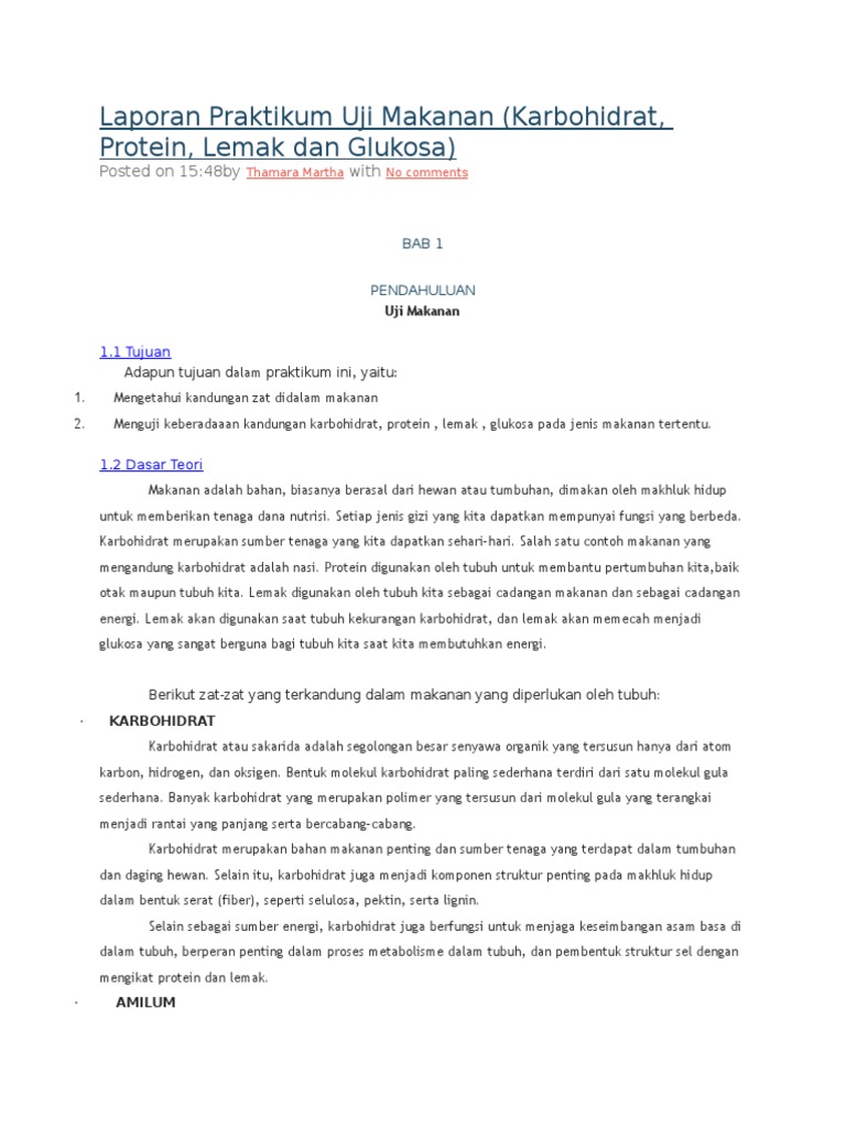 Uji Kh Lemak Protein