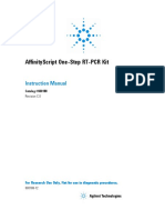 Affinityscript One-Step RT-PCR Kit: Instruction Manual