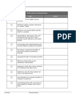 Proposal Checklist: Professional Communications Completed Task Notes