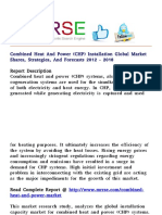 Combined Heat and Power (CHP) Installation Global Market Shares, Strategies, and Forecasts 2012 - 2018