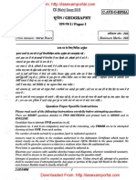 UPSC Mains Geography optional 2015 question paper