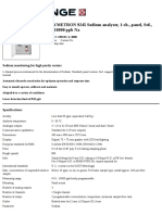 POLYMETRON 9245 Sodium Analyser, 1-ch., Panel, STD., 0.01-10000 PPB Na