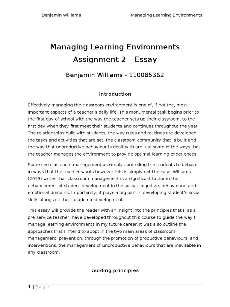 importance of educational management essay