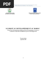 Le Droit Au Devellopement Au Maroc