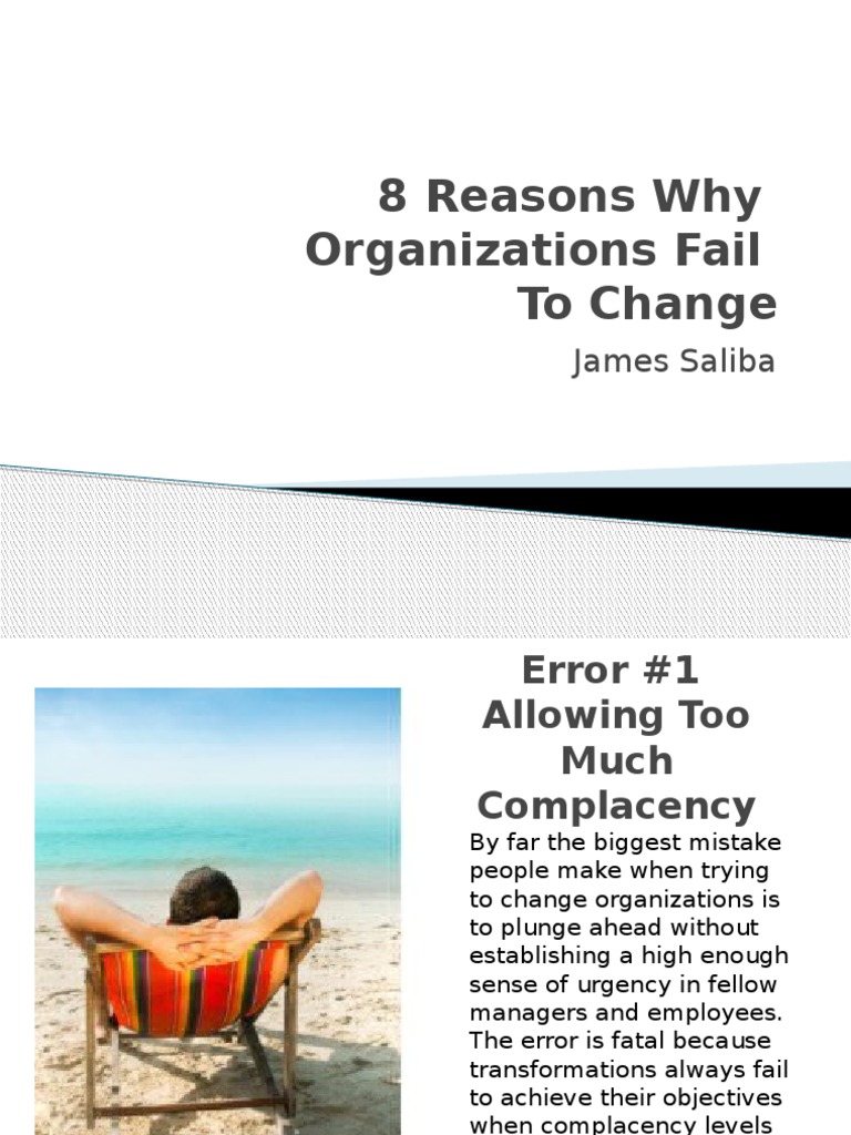 8 Common Change Management Errors | PDF | Business | Cognition