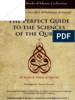 Perfect Guide To The Sciences Of The Quran Al-itqan Fi Ulum Al-quran By Imam Suyuti muneer Fareed