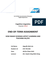 End-Of-Term Assignment: Cognitive Linguistics