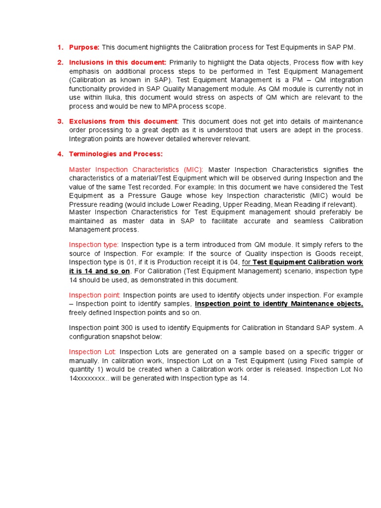 Calibrating Test Equipment in SAP A StepbyStep Guide to the