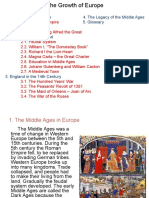 The Plan:: 1. Middle Ages in Europe 4. The Legacy of The Middle Ages 5. Glossary