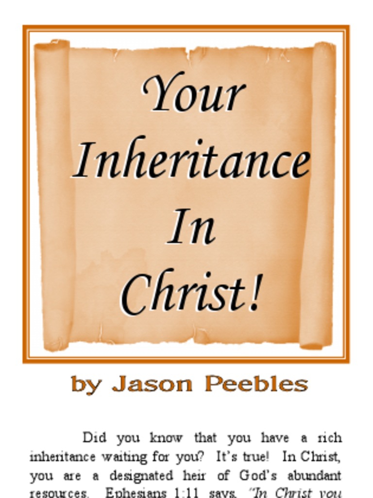 Understanding Your Inheritance in Christ | PDF | Salvation ...