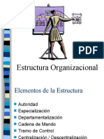 estructura organizacional