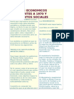 Modelos Economicos Precedentes A 1970 y Movimientos Sociales