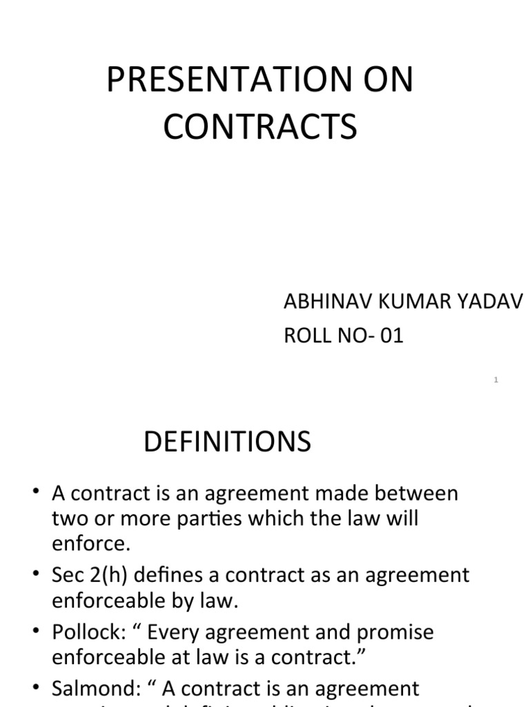 Types of Contracts in Business Law PDF Legal Ethics Legal Concepts