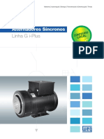WEG Alternadores Sincronos Linha G I Plus 50036341 Catalogo Portugues BR PDF