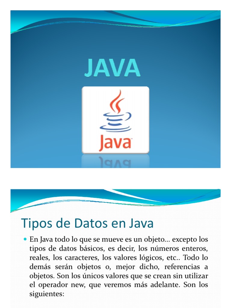 3-Tipos de Datos en Java | PDF | Tipo de datos | Poco