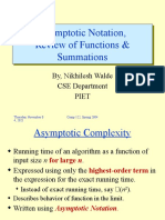 Asymptotic Notation, Review of Functions & Summations
