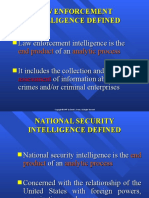 Law Enforcement Intelligence Defined