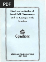 Download Institution of Local Self Governance and its Linkages with Tourism by Equitable Tourism Options EQUATIONS SN30497999 doc pdf