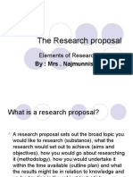 The Research Proposal