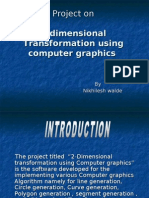2-Dimensional Transformation Using Computer Graphics