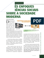 Os Três Enfoques Das Ciências Sociais Sobre A Sociedade Moderna