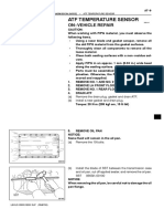 Atf Temperature Sensor: On Vehicle Repair