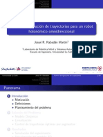 Control de Ejecucion de Trayectorias para Un Robot Holonomico Omnidireccional