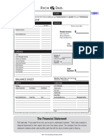 Rich Dad Balance Sheet cashflow