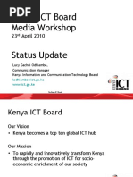 Download Kenya ICT Board upcoming projects and events fro Media Workshop April 23 by ICT AUTHORITY SN30500357 doc pdf