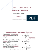 Statistical Molecular Thermodynamics: Christopher J. Cramer