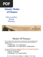 Islamic Modes of Finance: Theory and Key Shariah Principles