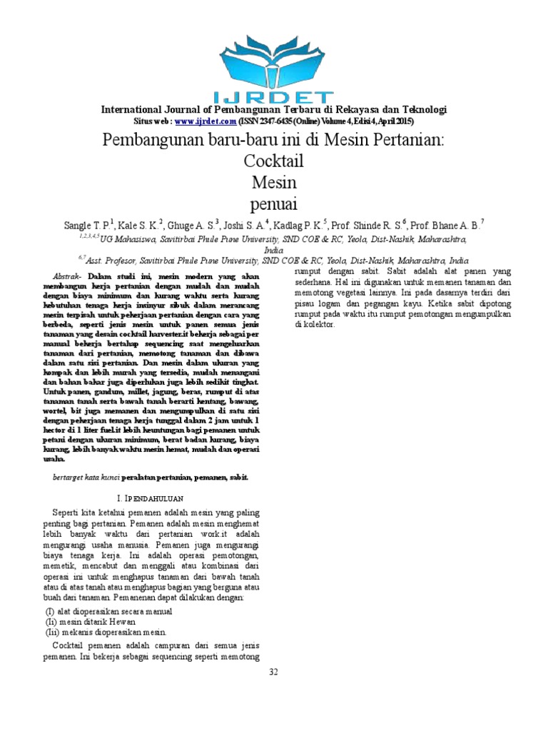 46+ Kumpulan Jurnal Mekanisasi Pertanian Pdf Gif