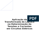 Aplicação Da Transformada de Laplace Na Determinação de Tensões e Correntes em Circuitos Elétricos