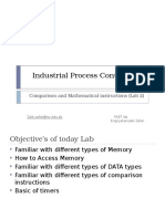 Industrial Process Control (Lab) : Comparison and Mathematical Instructions (Lab 2)