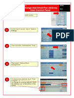 Change/Add Email/Fax Address From Control Panel: How To Model