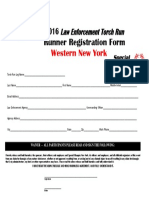 2016 Runner Registration Form: Western New York