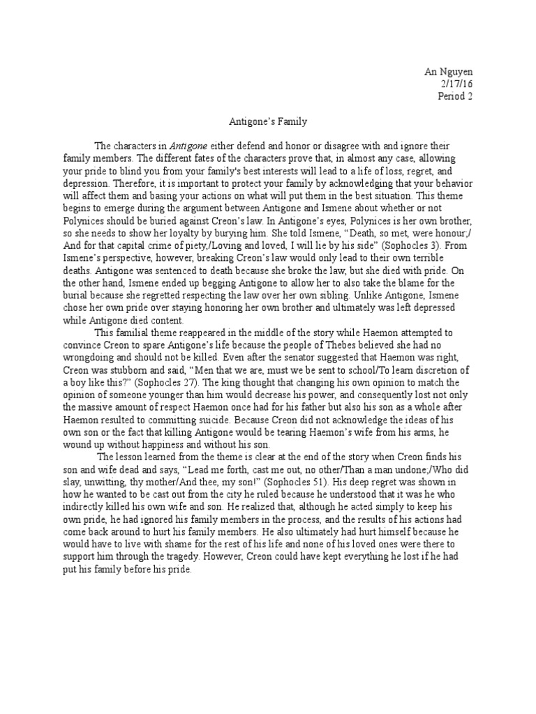 Creon vs antigone in the buri essay 08 picture