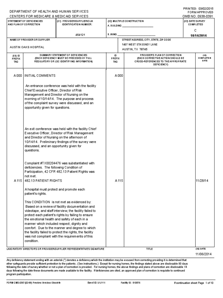 Medical Report Hospital