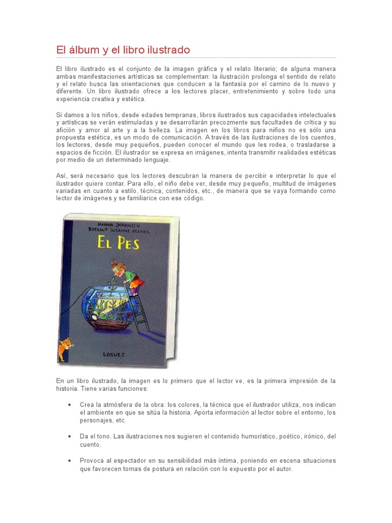 El Álbum y El Libro Ilustrado | PDF | Literatura infantil | Imagen